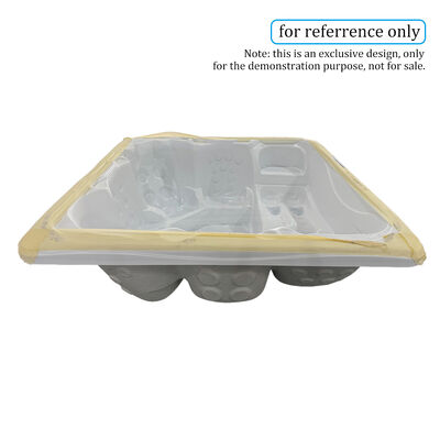 Semi-Finished Acrylic Shell for Outdoor Spa Pool, Wood-fired Hot Tub Insert FRP Reinforcement, Outdoor Whirlpool Shell