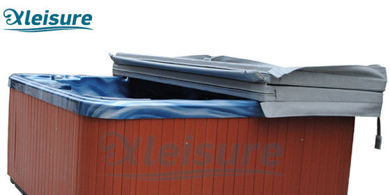 Light Grey Rectangle Spa Thermal Cover Vinyl Hot Tub Spa Covers For Wooden Hot Tub