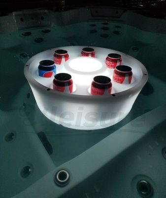 Floating LED bar hot tub movable LED glass holder use for spa pool and swim spa